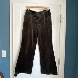 Ellen Tracy Velvet Wide-Leg Pants